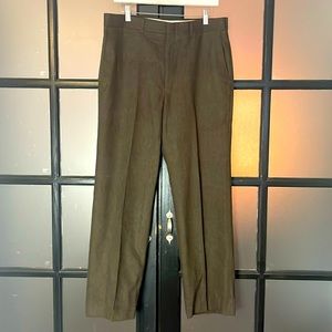 Vintage 70s 80s polyester wool Haggar 34 x 30 chocolate brown pants slacks